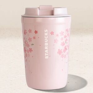 New Starbucks 2026 Spring Pink Cherry Blossom Stainless Steel Tumbler